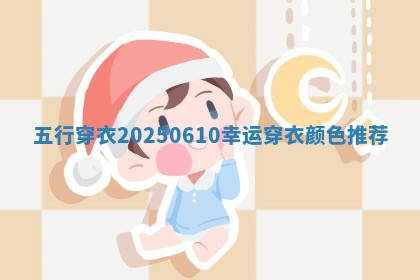 2025年06月10日五行穿衣指南 2025年06月10日五行穿衣指南