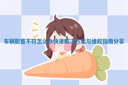 车辆配置不符怎么办 快速解决方案与维权指南分享